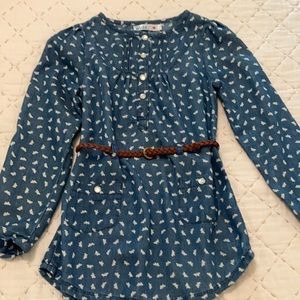 Light cotton belted dress